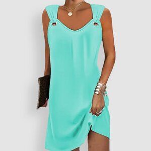 Wide Strap Accent Mini Dress